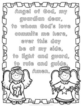 Guardian Angel - Angel of God Prayer Pack by The Treasured Schoolhouse