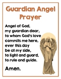 Guardian Angel Prayer Teaching Resources | Teachers Pay Teachers