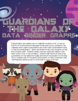 Preview of Guardians of the Galaxy Inspired Data Binder