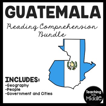 Preview of Guatemala  Reading Comprehension Worksheet Bundle Country Central America