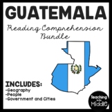 Guatemala  Reading Comprehension Worksheet Bundle Country 