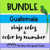Guatemala Spanish CI Reading AND Color By Number BUNDLE