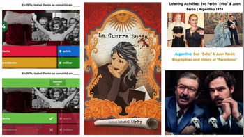 Preview of Guerra Sucia Bundle of Activities for Novel | Argentina Dirty War in SPANISH