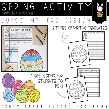 Preview of Guess My Egg Design Spring and Easter Writing Activity