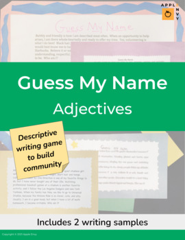 Preview of Guess My Name: Adjective Edition