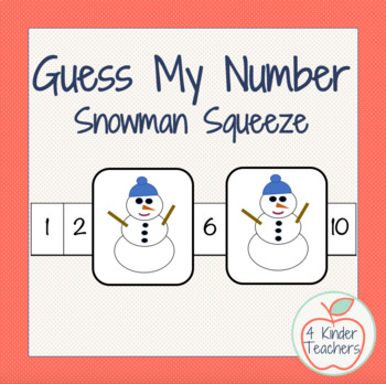 Lift Mentor grijs Guess My Number Snowman Squeeze by 4 Kinder Teachers | TpT
