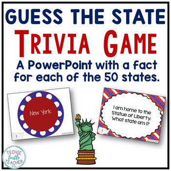 Preview of US State Trivia Game - PowerPoint with Facts about the 50 States