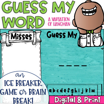 Preview of Guess My Word Phonics Review Games Digital and Powerpoint Versions