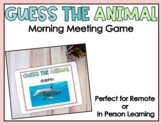 Guess The Animal Morning Meeting Zoom Game - Digital option