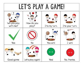 Person" Game Visual Supports for Autism, ABA & Special