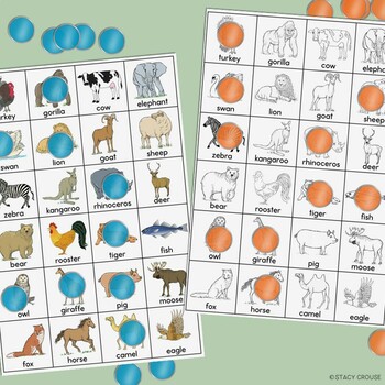 Guess the Animal Questions Game for Google Drive™ No Print Teletherapy