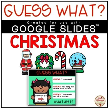 Preview of Guess What? Riddles (CHRISTMAS) - DIGITAL {Google Slides™/Classroom™}