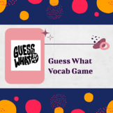 Guess What? Vocabulary Game (Editable)