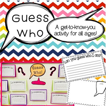 Preview of Guess Who! An Open House Activity