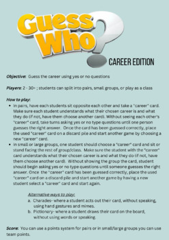 Preview of Guess Who? Career Edition