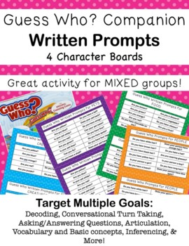 Preview of Guess Who? Companion - Written Prompts for MIXED GROUPS