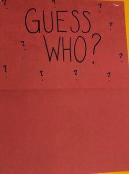 Preview of Guess Who? Cross-Curricular Activity