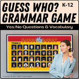 Guess Who ESL Grammar Game Digital Presentation: Yes/No Qu