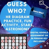 Guess Who? | HR Diagram Stars Astronomy | Digital Google A