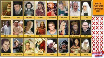 Preview of Guess Who? Medieval Europe: A Fun, Interactive Slide Game for Students