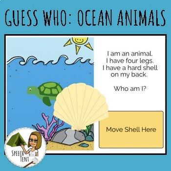 Guess Who? Ocean Animals Boom Cards by Speech Tent | TPT