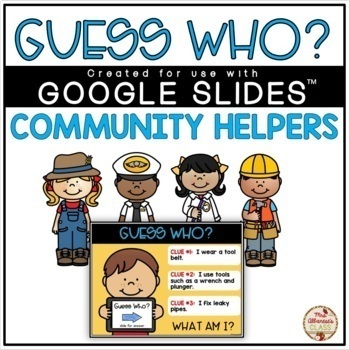 Preview of Guess Who? Riddles (COMMUNITY HELPERS) - DIGITAL {Google Slides™/Classroom™}