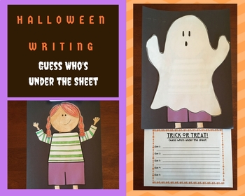 Preview of Guess Who's Under the Sheet Writing Activity and Craft