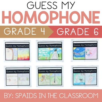 Preview of Guess my Homophone and Homograph Craft and Activity for 3rd, 4th, 5th, 6th grade