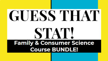 Preview of Guess that Stat! Team Building Activity BUNDLE for FCS classes