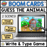 Guess the Animal DIGITAL Writing & Typing Game for Teletherapy