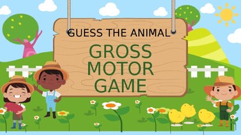 Preview of Guess the Animal Gross Motor Game/Activity/PT/OT PowerPoint Format