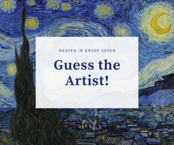 Preview of Guess the Artist Activity!