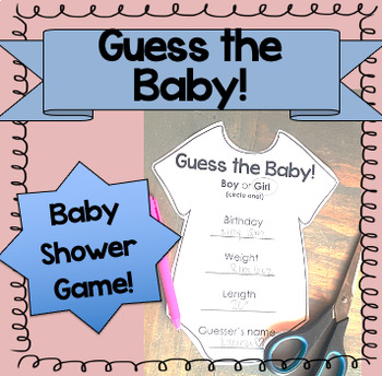 Guess the Baby! {Baby Shower Game!} by 