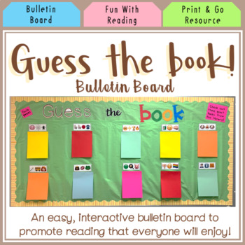 Preview of Guess the Book Bulletin Board