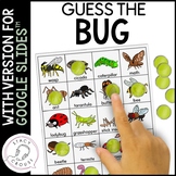 Speech Therapy Bugs Guessing Game Language Printable + Dig