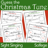 Guess the Christmas Tune Sight Singing - Solfege Christmas Song Worksheets