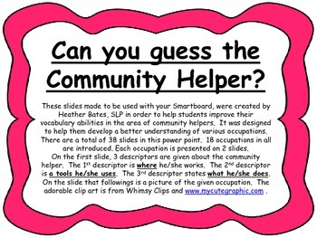 Preview of Guess the Community Helper