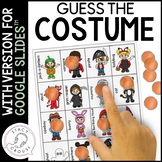 Guess the Costume Questions Game for Google Drive™ No Prin