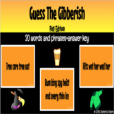 Guess the Gibberish - Halloween Game