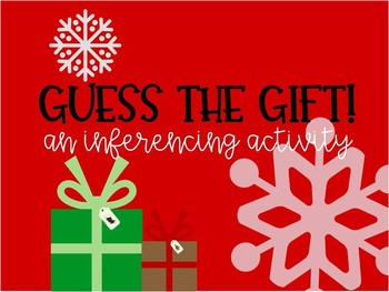 Preview of Guess the Gift! Inferencing Game for the Holidays!