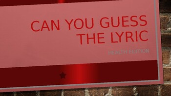 Preview of Guess the Lyric Health Vocab