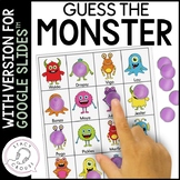 Speech Therapy Monsters Guessing Game Language Printable +