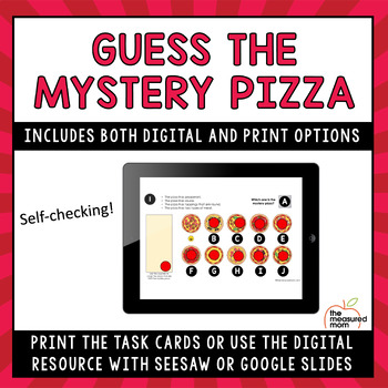 Preview of Guess the Mystery Pizza: Problem Solving Activity