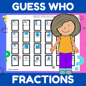 Preview of Guess the Number #5 Math Game Activity Fractions & Critical Thinking Dry Eraser