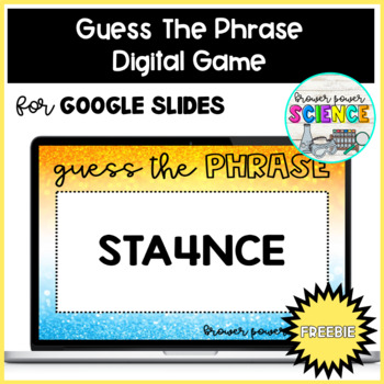Preview of Guess the Phrase Digital Game | Freebie