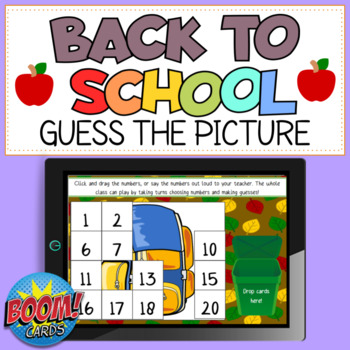 Preview of Back to School: Guess the Picture! (DIGITAL NO PREP)