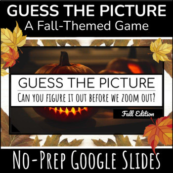 Preview of Guess the Picture | Fun Friday Fall Activity | ESL Game