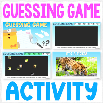 Preview of Guess the Picture Guessing Game - Fun Friday - Fun After State Testing Activity