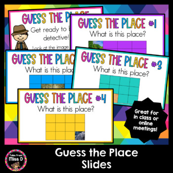 Preview of Guess the Place - Distance Learning