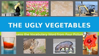 Preview of Guess the Vocabulary Word from the story The Ugly Vegetables.